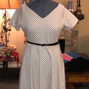 Vintage Black and white polka dot NWT